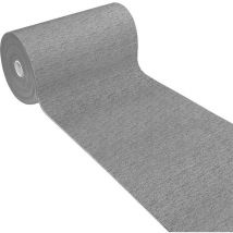 Emmevi Mv S.p.a. - Tapis De Cuisine Coureur Antidérapant Absorbant Rayé Couleur Unie Gris - 54x140 Cm
