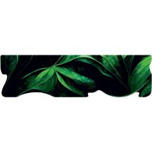 Tapis de Cuisine en PVC Façonné Antidérapante Colorée Moderne Impression Numérique Le Forme Vert - 50X180 cm