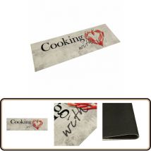 Tapis de cuisine lavable imprimé de piment Cooking 60x180 cm - Tapis De Cuisine - Tapis Décoratif - Tapis Absorbant - Tapis Antidérapant - Tapis