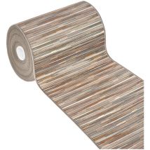 Emmevi Mv S.p.a. - Tapis de Cuisine Texture Plate Coureur Lavable Antidérapant Moderne motif Bamboo Beige - 52x140 cm