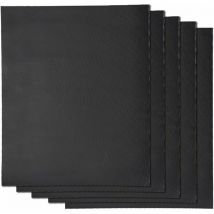 Tapis de cuisson barbecue x5 Set de 5 Tapis de grillade XL 50x40 cm anti-adhérent réutilisable Feuilles pour Four gaz électrique bbq charbon bois