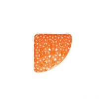 Dianhydro - Tapis de douche d'angle antide'rapant Mod. Margherita 59 x 59 cm en pvc orange avec ventouses de se'curite' tapis de douche pour