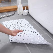 Tapis de douche antidérapant, tapis de douche rectangulaire antidérapant en galets, tapis de douche antidérapant avec ventouse, baignoire ou tapis de