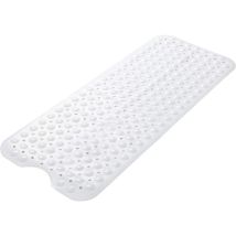 Tapis De Douche Galet Anti-moisissure Et Antidérapant (100 X 40 Cm, Blanc Pur) Fei Yu