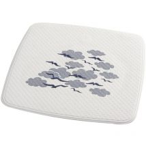 Furniture Limited - Tapis de douche Helgoland 54x54 cm blanc et