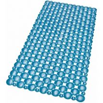 Emmevi Mv S.p.a. - Tapis de Douche ou Baignoire Ventouses Anti-dérapant Tapis de Bain Pvc Anti-moisissure Bleu - 35x75 cm