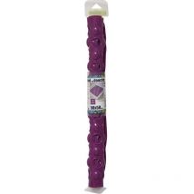 Eminza - Fond de douche pvc carre avec trous 50x50 cm - aubergine - Tendance