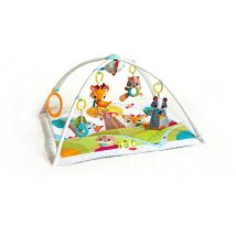 Tiny Love - Deluxe, Tapis d'Éveil Bébé Musical 2-en-1, 0 Mois+, Tapis de Jeux Bébé Polyvalent, 18 Activités, Jouet Musical à Emporter, Arches