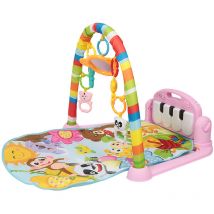 Haloyo - Tapis de jeu pour bébé, couverture rampante avec Musique et lumières, rose couverture de jeu pour bébé, 756350cm