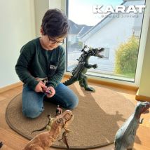 Tapis de jeu pour enfants Crocodile Marron clair 100 cm de diamètre