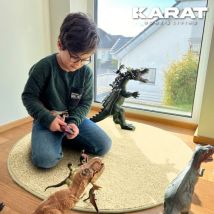 Tapis de jeu pour enfants Crocodile Crème 133 cm de diamètre