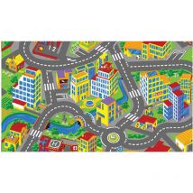 Tapis de jeux circuit - Ville - Smart City - 95 cm x 200 cm