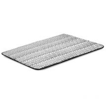 Tapis de lit pour chien 100x70 cm polaire os antidérapant