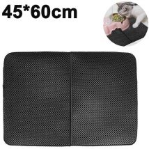 Fei Yu - Tapis de litière pour chat à double couche en nid d'abeille