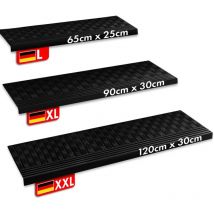 Karat - Marche d'escalier en caoutchouc pour usage extérieur Modèle : Diamond 1 Pièce, 25 x 65 cm