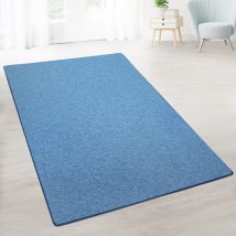 Karat - Tapis de Salon sur mesure London Bleu clair 100 x 300 cm