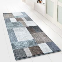 Tapis de couloir Lucano Marron 80 x 100 cm