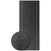Floordirekt - Tapis de couloir Olymp Polyamide Antidérapant Anthracite 80 x 400 cm