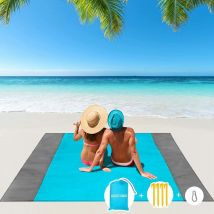 Serbia - Tapis de Plage, Natte de Plage, Portable Imperméable Tapis de Plage, Serviette Impermea, Serviette de Plage Anti Sable 200x210cm avec 4