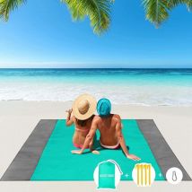Serbia - Tapis de Plage, Natte de Plage, Portable Imperméable Tapis de Plage, Serviette Impermea, Serviette de Plage Anti Sable 200x210cm avec 4