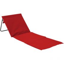 Thinia Home - Tapis de plage matelassé pliable avec dossier 153x51x42cm