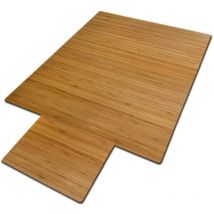 Tapis protège-sol Bambou Lumineux 90 x 120 cm Avec bordure