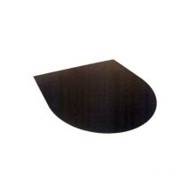 Plate-forme poêle à bois semi-ronde 84X84 cm