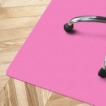 Floordirekt - Tapis protège-sol Pour sols durs Rose 90 x 120 cm