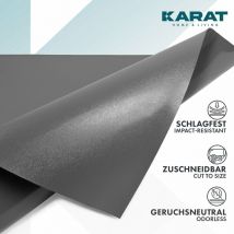 Tapis de protection pour sols durs Neo Disponible en plusieurs couleurs Gris foncé 114 x 100 cm