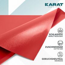 Karathomeliving - Tapis de protection pour sols durs Neo Disponible en plusieurs couleurs Rouge 90 x 50 cm