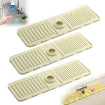 Tapis de robinet d'évier de cuisine, protecteur d'évier de cuisine 2025, protection anti-éclaboussures d'évier de cuisine, tapis de drainage en