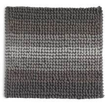 Kiamami Valentina - Tapis De Salle De Bain 50X50 En Coton Et Microfibre Gris Tourterelle Benjamin