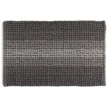 Kiamami Valentina - Tapis De Salle De Bain 50X80 Coton Et Microfibre Gris Tourterelle Benjamin