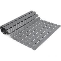Coocheer - Tapis de salle de bain antidérapant, long et pliable, pour salle de douche, anti-lutte/9040cm,gris tapis de sol à ventouse