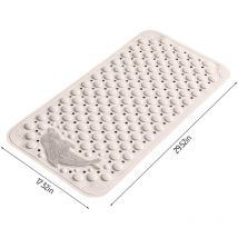 Tapis de salle de bain avec support en caoutchouc antidérapant, peut masser et frotter les semelles