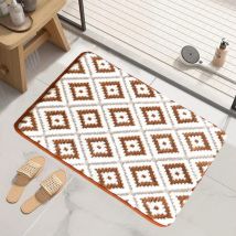 Feiyue - Tapis de salle de bain en mousse à mémoire de forme, ultra absorbant, antidérapant, lavable en machine, doux, en velours, plus facile à