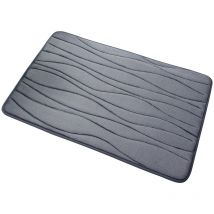 Tapis de salle de bain extra doux et super absorbant, tapis de bain antidérapant pour sol de salle de bain, tapis de bain lavable en machine, tapis