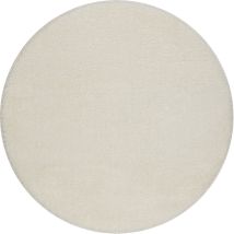 Rugsx - Tapis de salle de bain santa cercle plaine, antidérapant, doux - blanc white cercle 100 cm