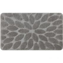 Rugsx - Tapis de salle de bain supreme stones, des pierres, antidérapant, doux - gris grey 60x100 cm