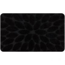 Rugsx - Tapis de salle de bain supreme stones, des pierres, antidérapant, doux - noir black 50x80 cm