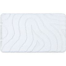 Rugsx - Tapis de salle de bain supreme waves, vagues, antidérapant, doux - blanc white 50x80 cm