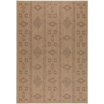 Naturel - Tapis de salon aspect jute le Beige et Noir 120x170cm