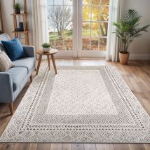 Surya - Tapis Scandinave Bohème Gris/Beige 160x220 cm