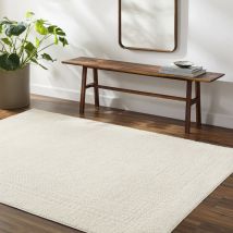 Surya - Tapis Scandinave Bohème Ivoire 160x213 cm
