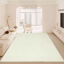 Vicmhuang - Tapis De Salon Motifs Géométriques À Poils Courts Haute Densit Vert Beige 150x200cm