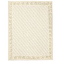 Vicmhuang - Tapis De Salon Motifs géométriques Tapis Lavable en Machine avec Support Antidérapant, Beige 160x230cm