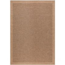 Tapis De Salon Naturel Aspect Jute Beige Et Noir 200x290cm