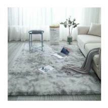 Freosen - Tapis de Salon Shaggy 120 x 160cm en Peluche Gris Fibre de Polypropylène Souple Tapis Antidérapante