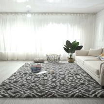 Sdlogal - Tapis Salon Shaggy 160 x 230 cm en Peluche Fibre de Polypropylène Souple Tapis Antidérapante,pour Salon, Chambre à Coucher, Filles, garçons