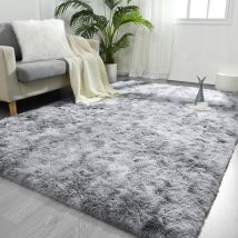 Tapis de Salon Shaggy Lavable, 160x230 cm Carpet Moderne Antidérapant Intérieur Longs Moelleux Tapis, Longues Soft Tapis Grand Tapis pour Salon